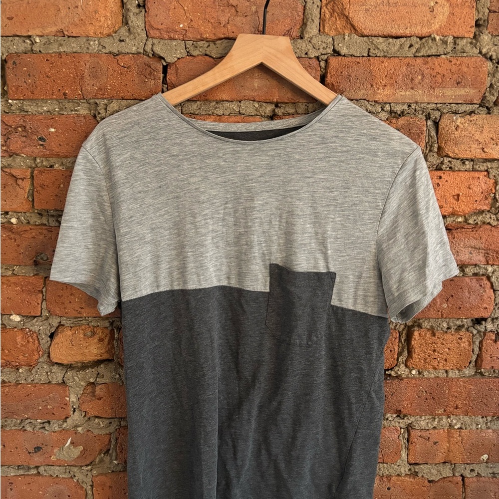 Two-Tone Gray Men's Short Sleeve Tee